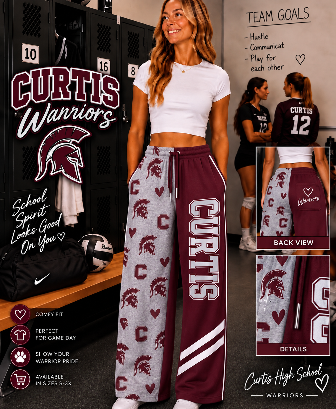 Custom School Spirit Pants – Personalized Pre-Order