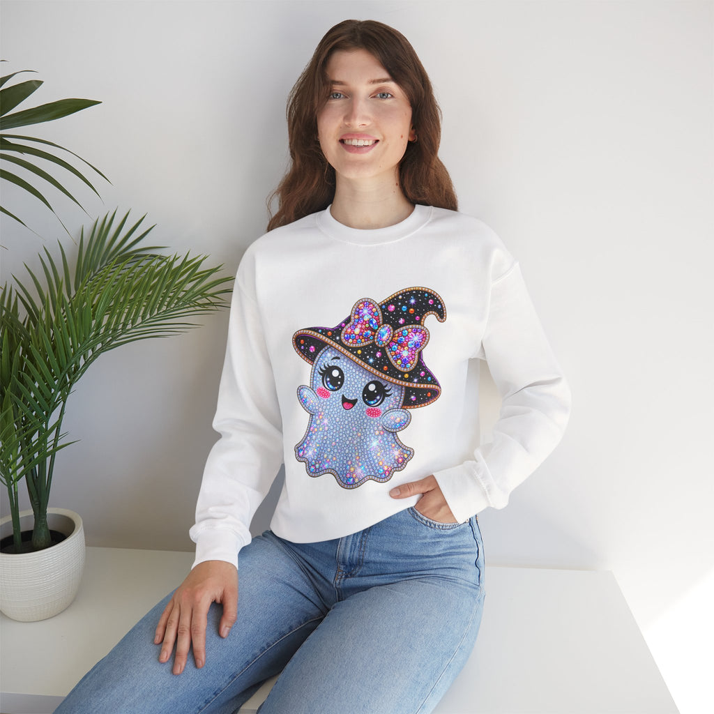 CUTE  WITCH GHOSTS HALLOWEEN SWEATSHIRT