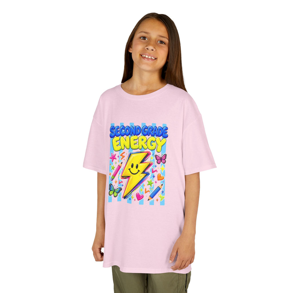 ✨ Second Grade Energy – Cute Back to School Graphic Tee