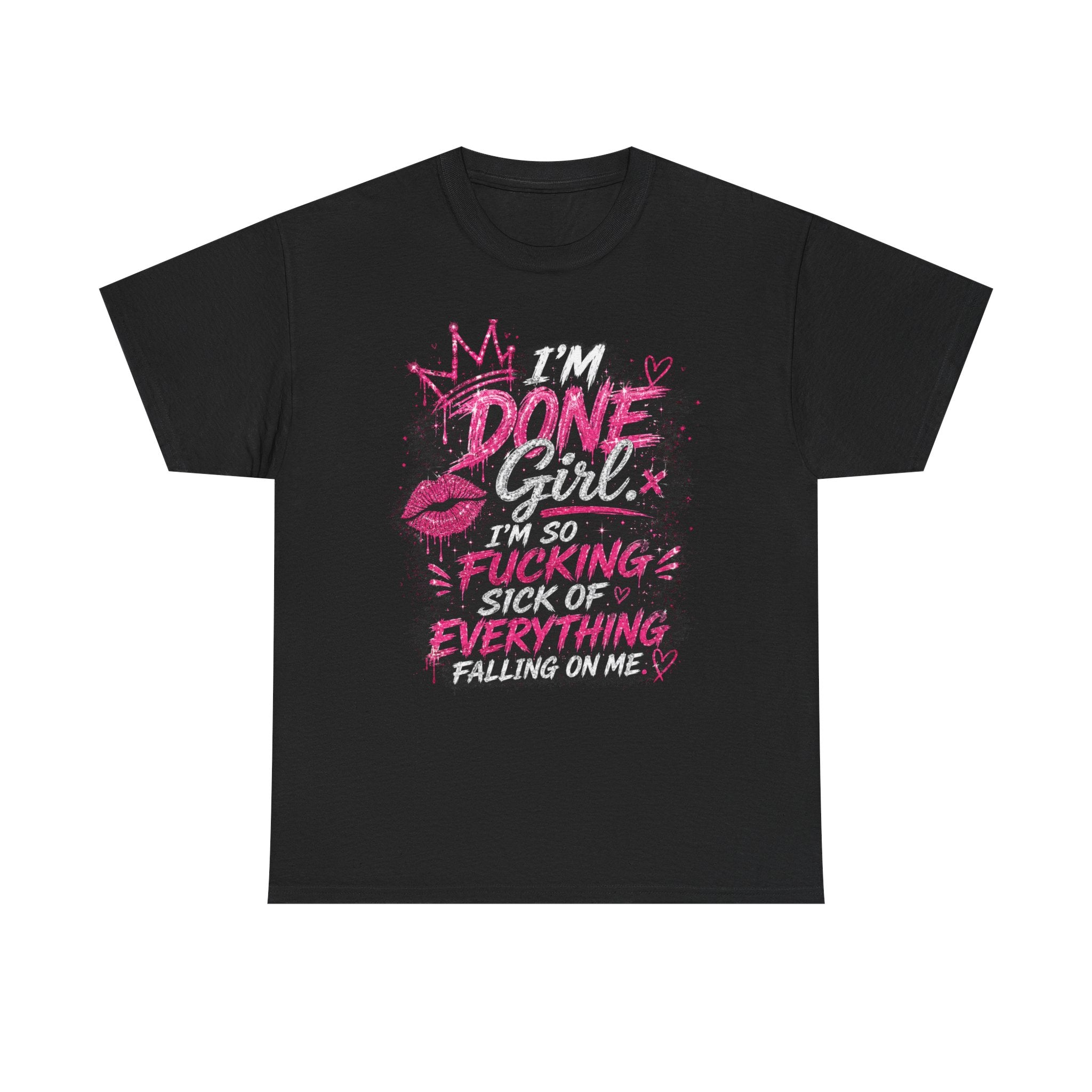 Done Girl Graphic Tee – Bold Pink Statement T-Shirt 💗