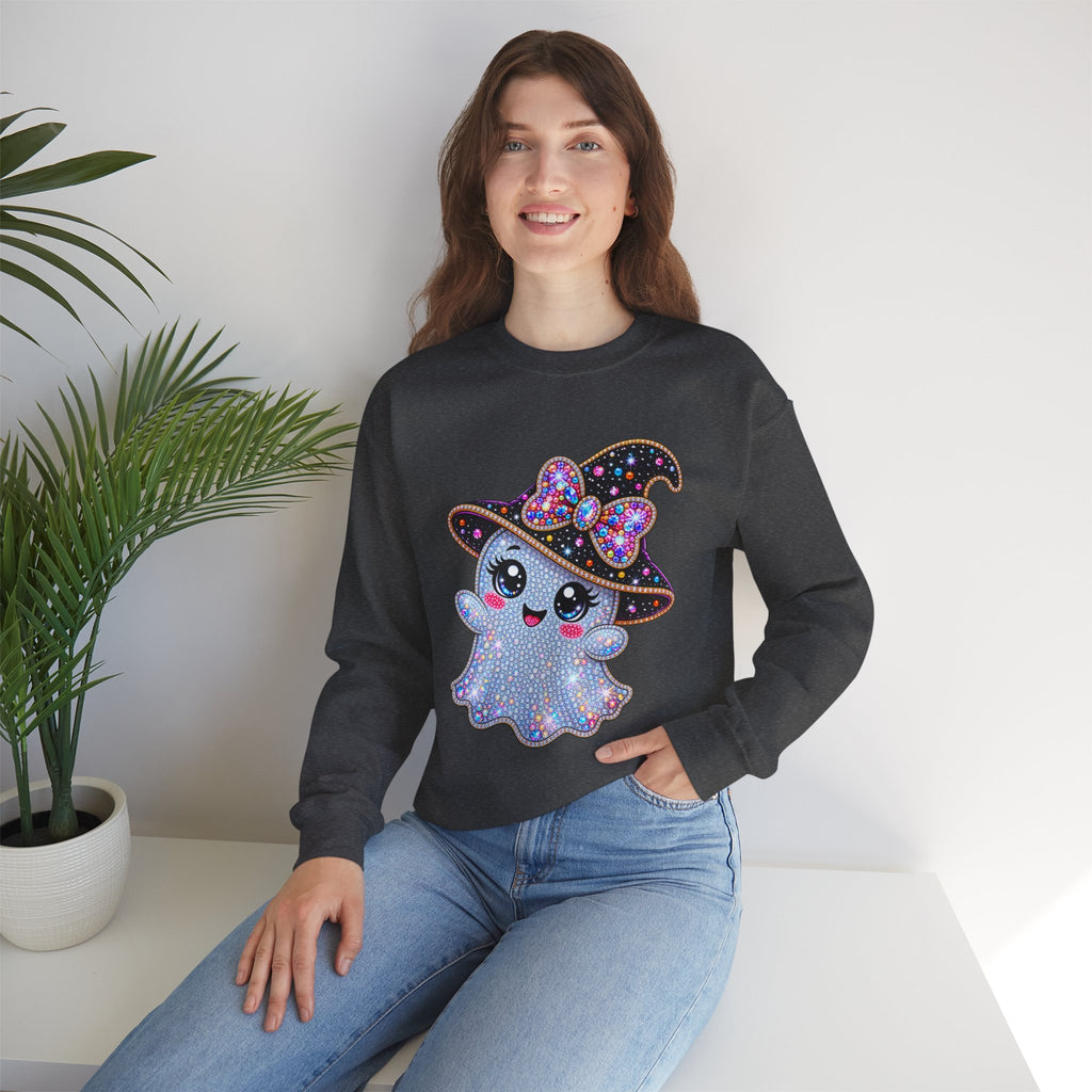 CUTE  WITCH GHOSTS HALLOWEEN SWEATSHIRT
