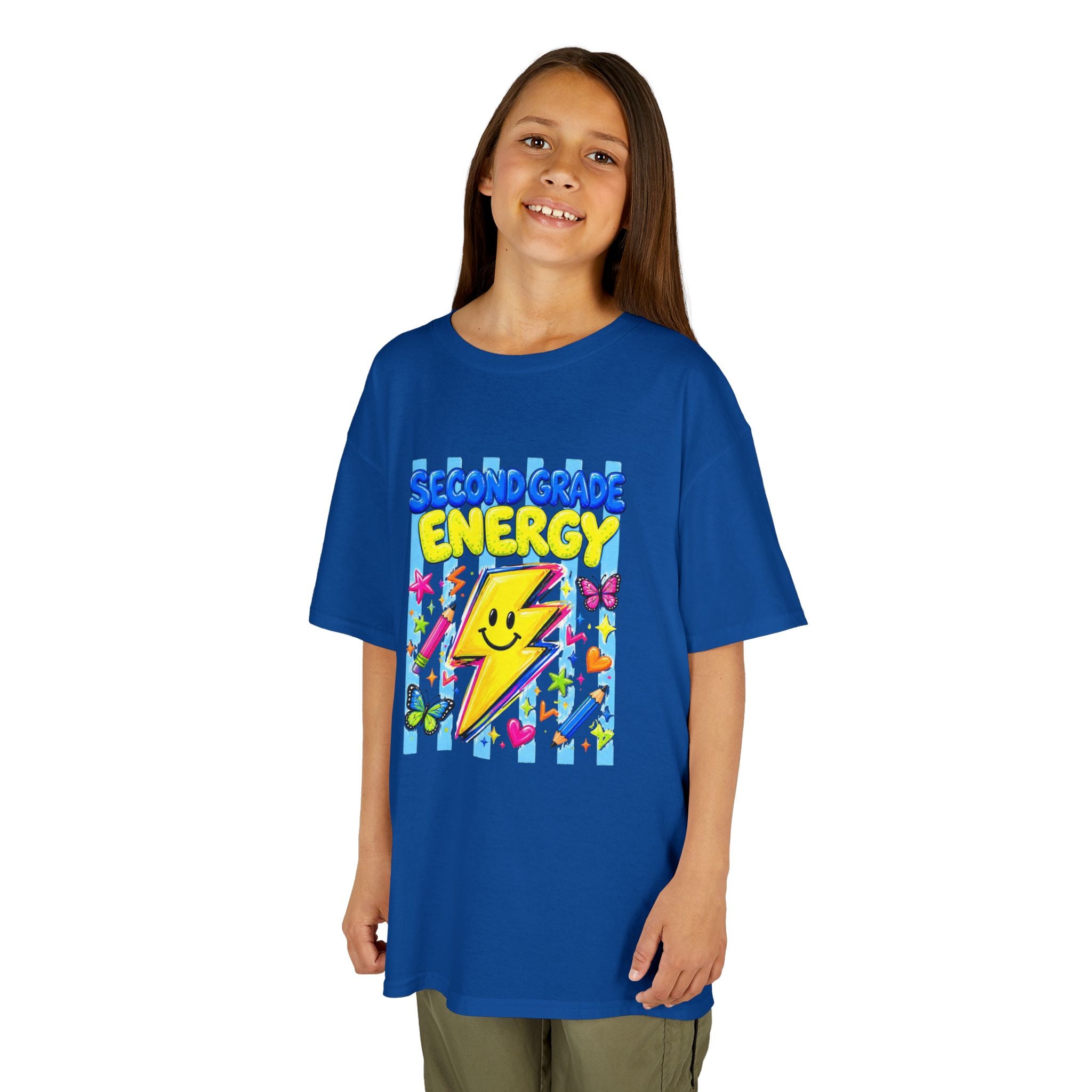 ✨ Second Grade Energy – Cute Back to School Graphic Tee