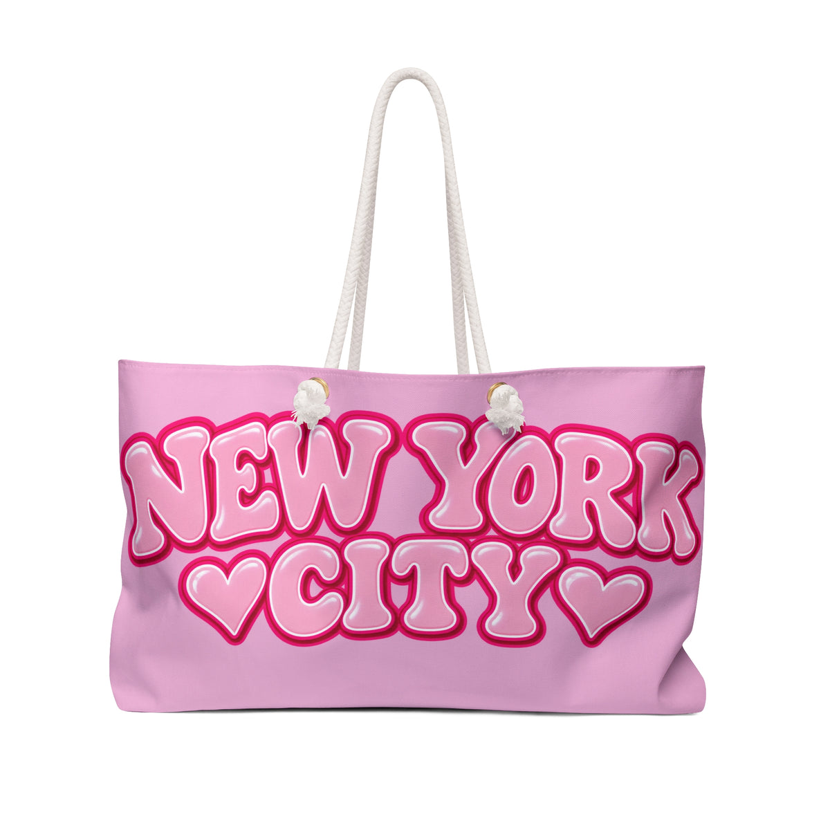 Pink nyc  Weekender tote Bag