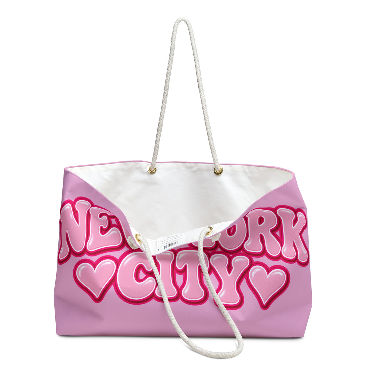Pink nyc  Weekender tote Bag