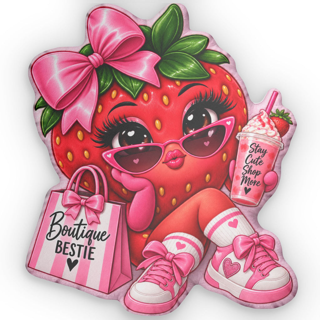 Strawberry Bestie pillow
