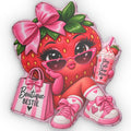 Strawberry Bestie pillow