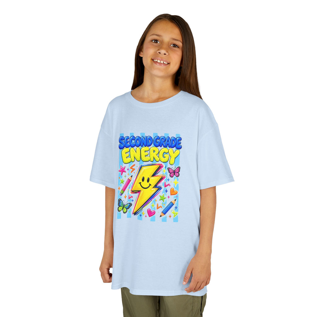 ✨ Second Grade Energy – Cute Back to School Graphic Tee