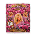 Pink Country Glam Sherpa Blanket – 60” × 80”