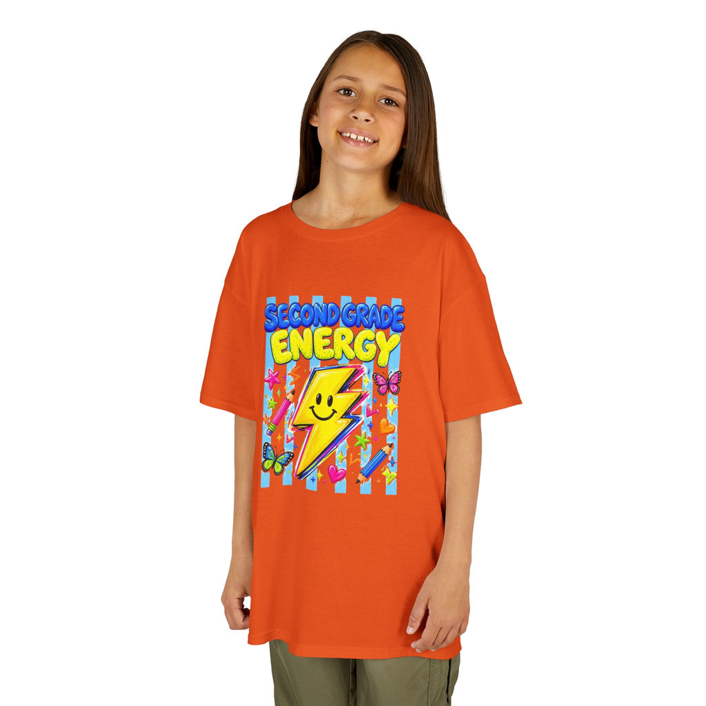 ✨ Second Grade Energy – Cute Back to School Graphic Tee