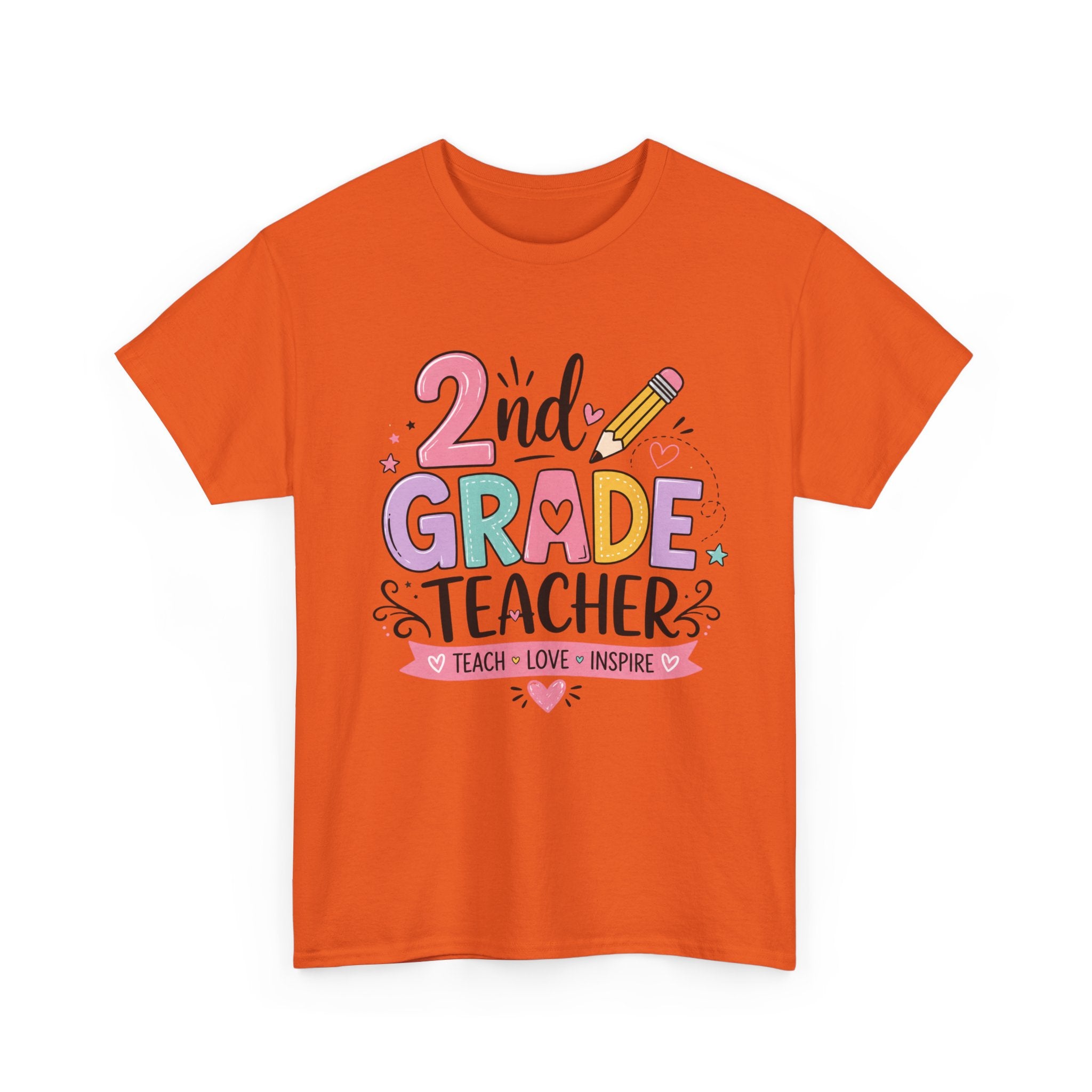 2nd Grade Teacher Tee – Teach • Love • Inspire
