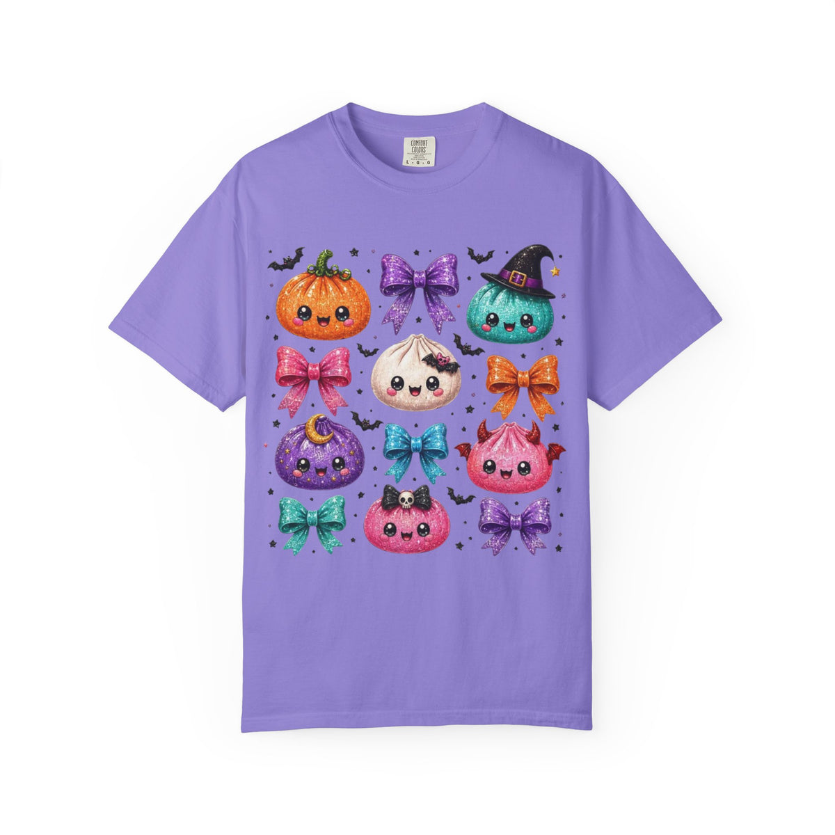 Cute Halloween Pumpkin & Bow Tee 🎃🎀