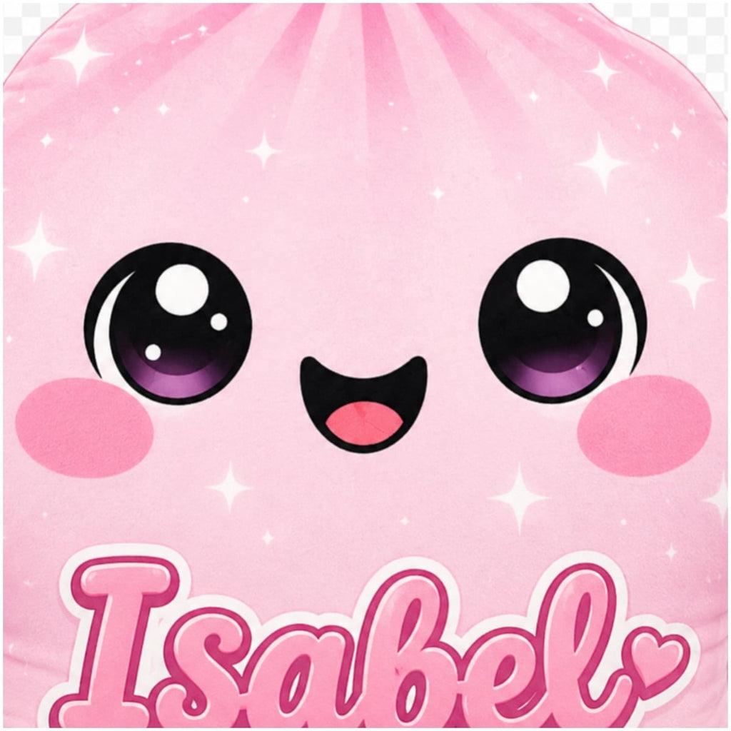 ✨ Personalized Kawaii Name Pillow | Custom Plush Gift for Kids