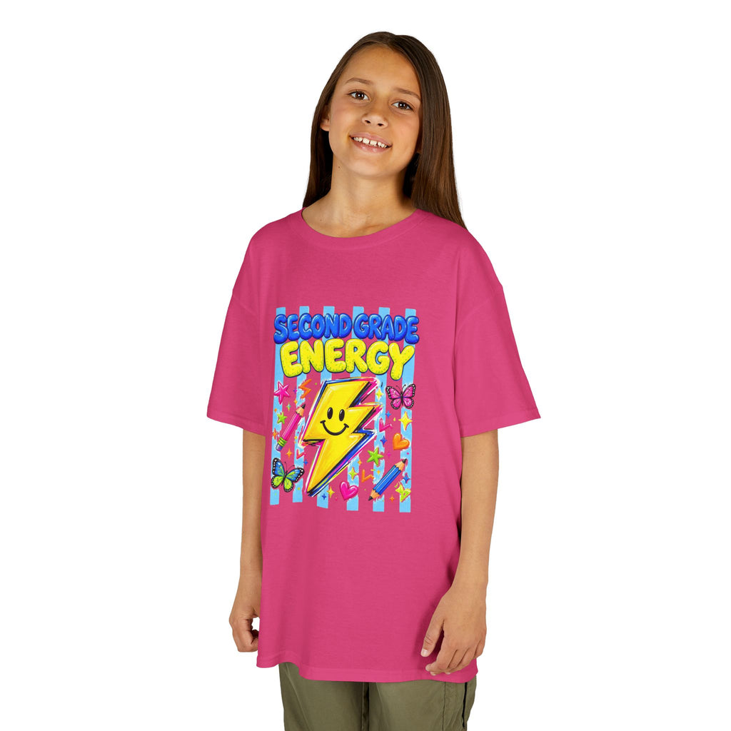 ✨ Second Grade Energy – Cute Back to School Graphic Tee