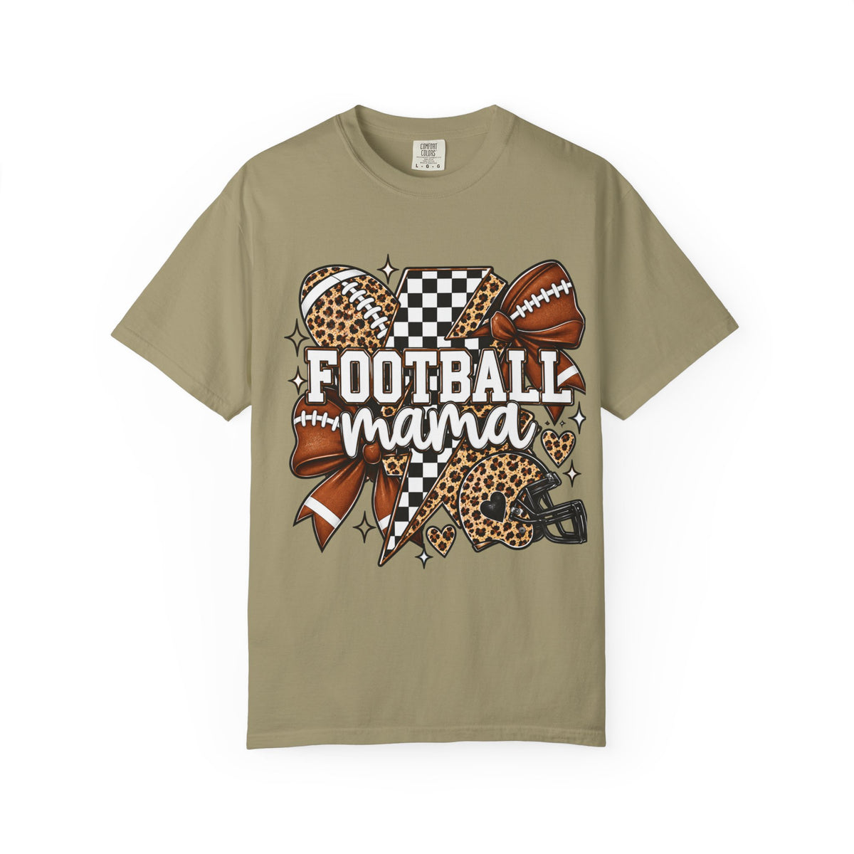 Leopard Football Mama Game Day Tee