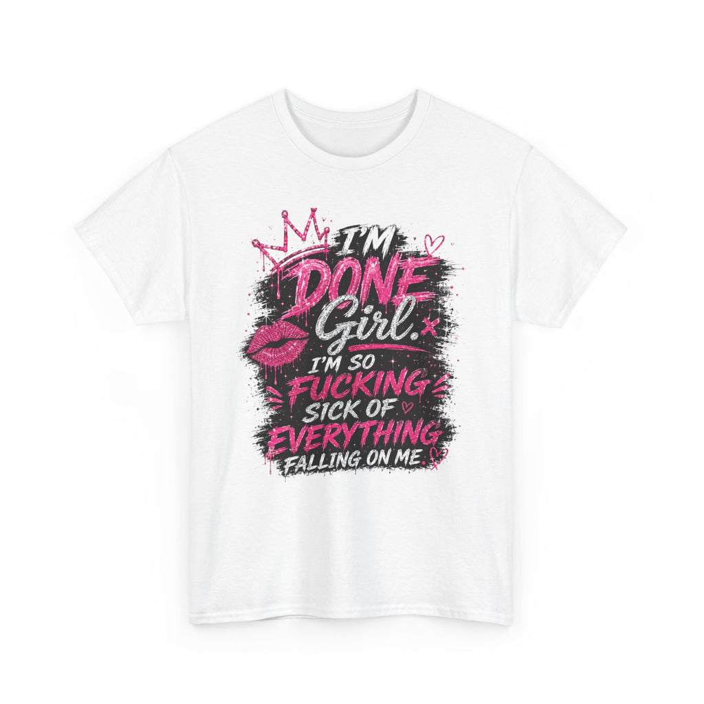 Done Girl Graphic Tee – Bold Pink Statement T-Shirt 💗