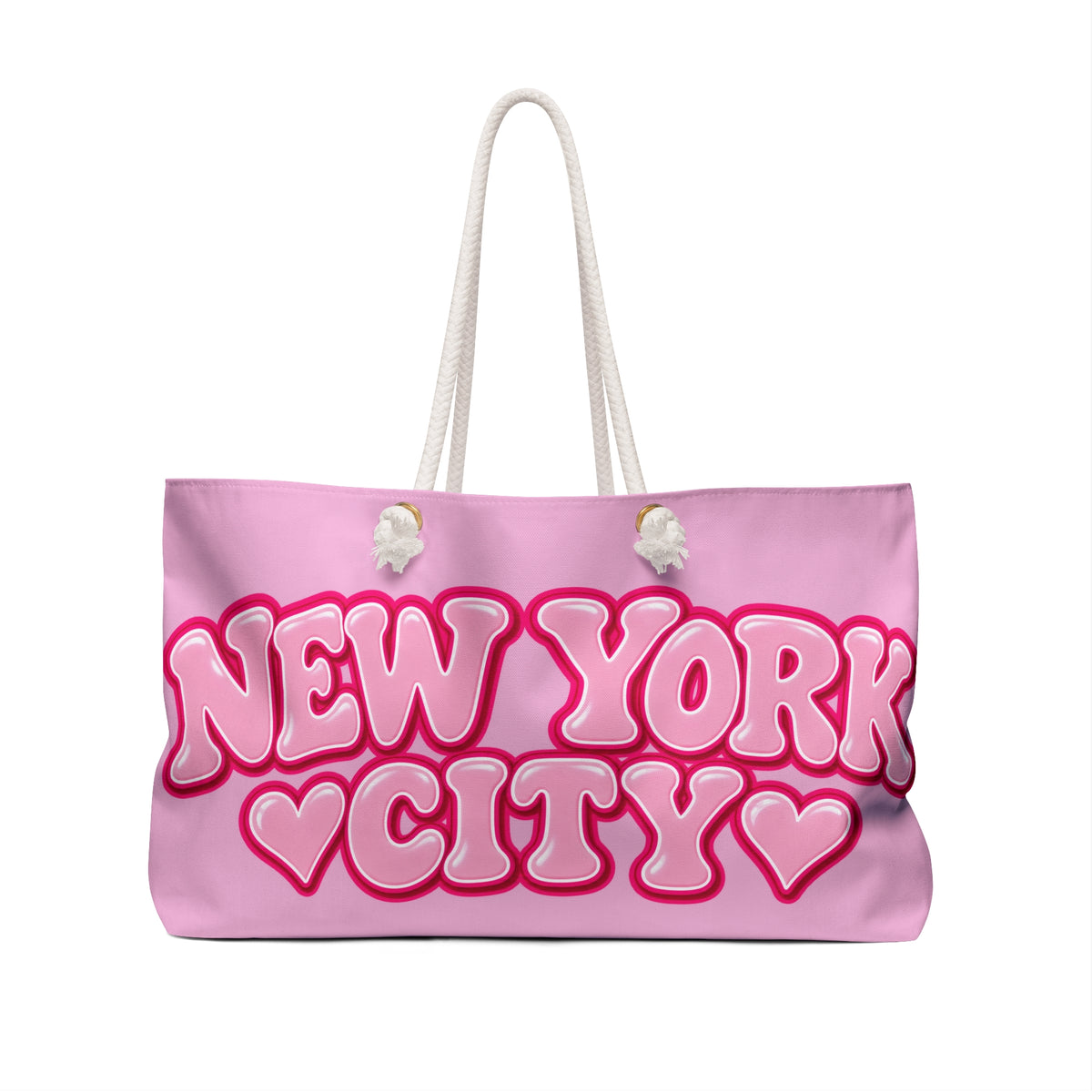Pink nyc  Weekender tote Bag