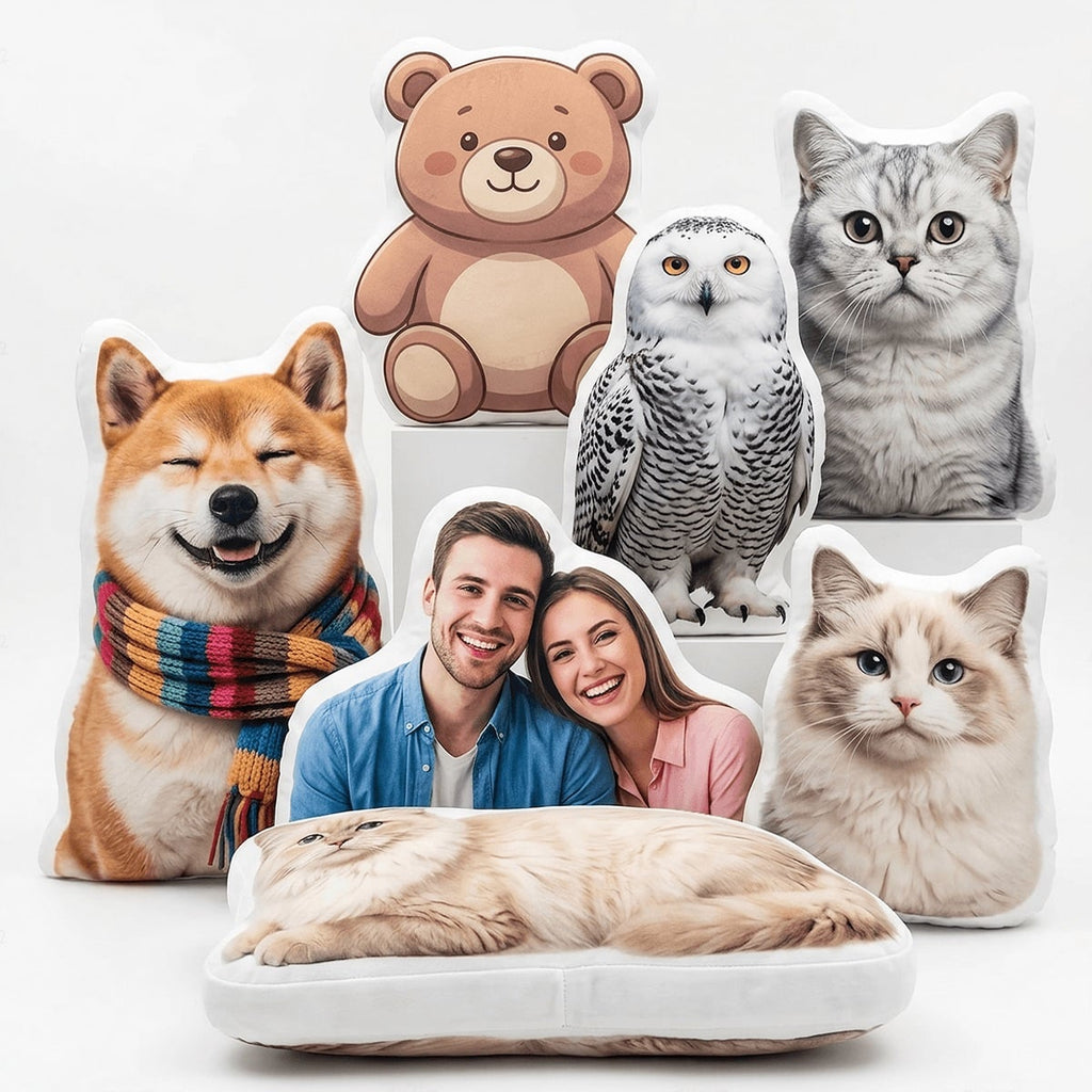 ✨ Personalized Kawaii Name Pillow | Custom Plush Gift for Kids