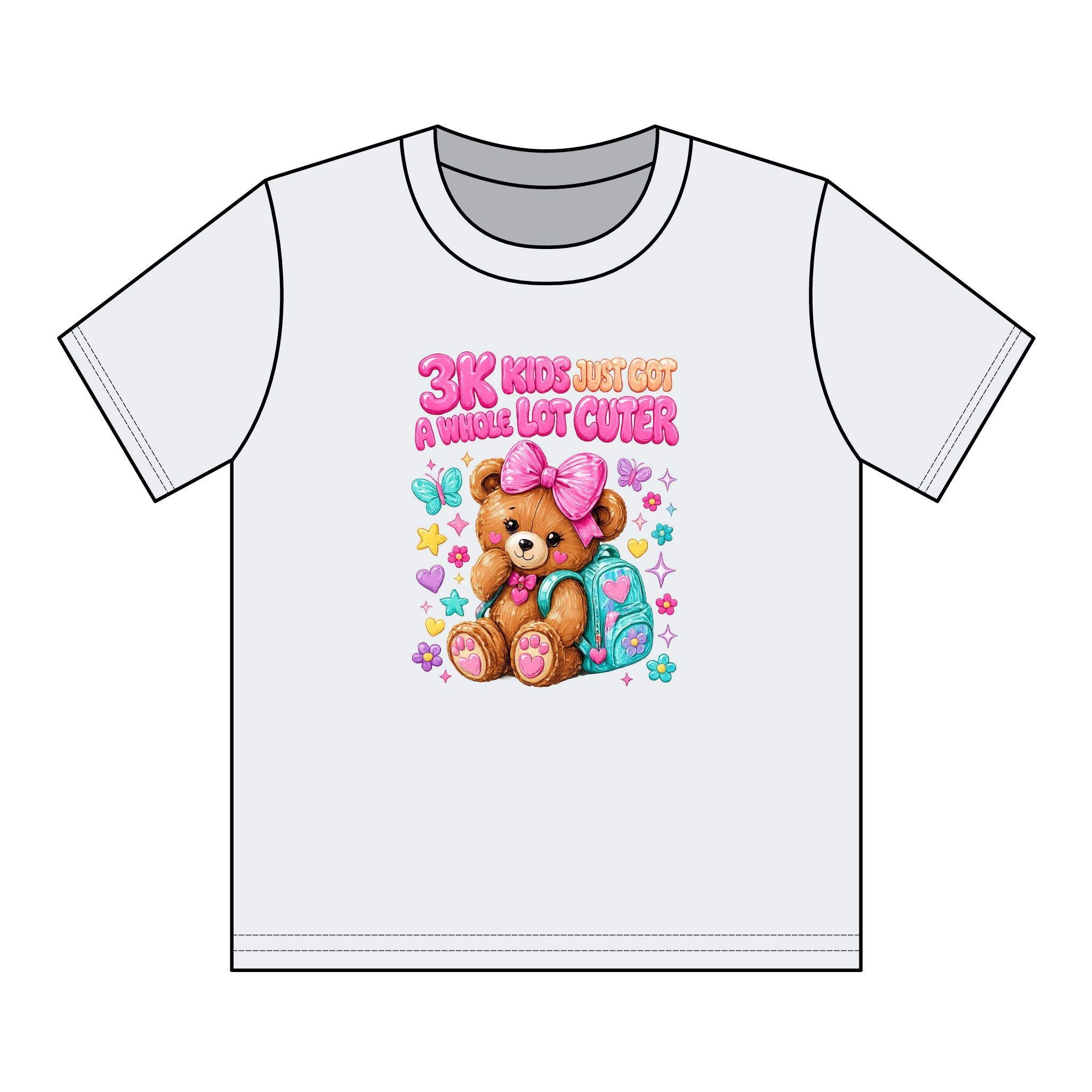 3K Just Got a Whole Lot Cuter Teddy Bear Shirt