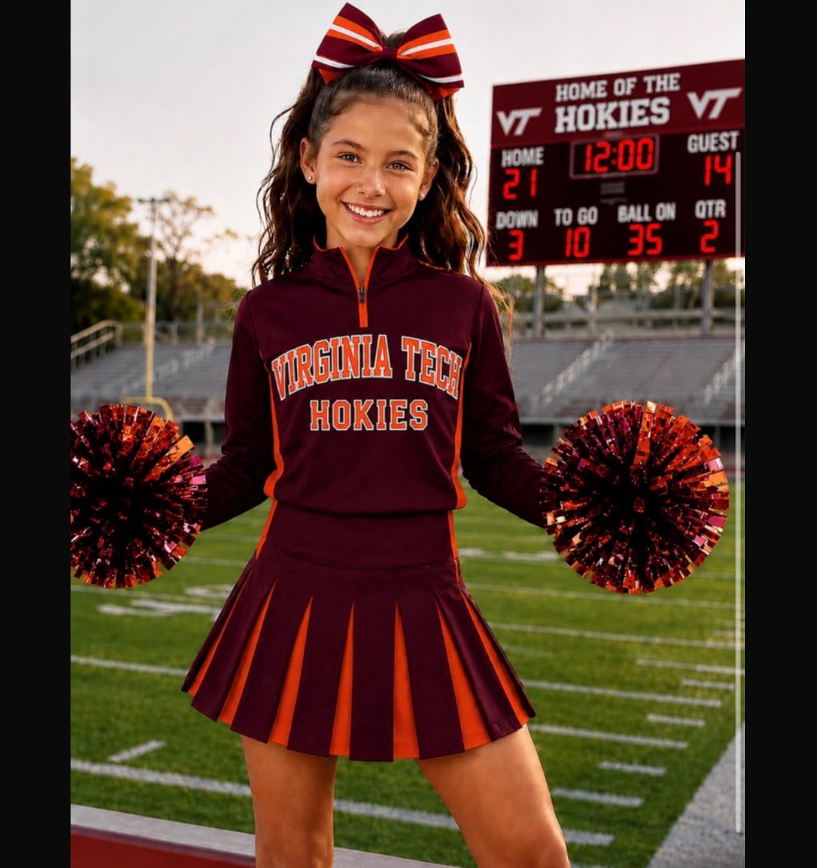 📣 Custom Long Sleeve Cheer Uniform – Pre-Order Now!