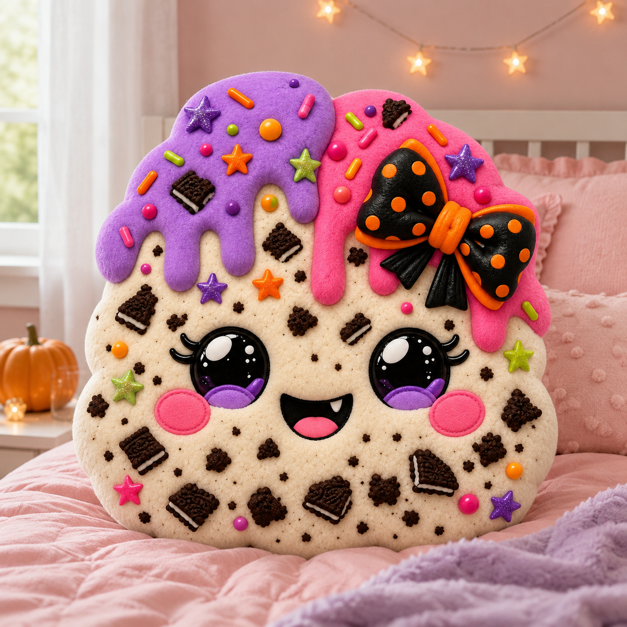 Cookies & Scream Squishy Pillow | Cute Halloween Plush Pillow for Kids