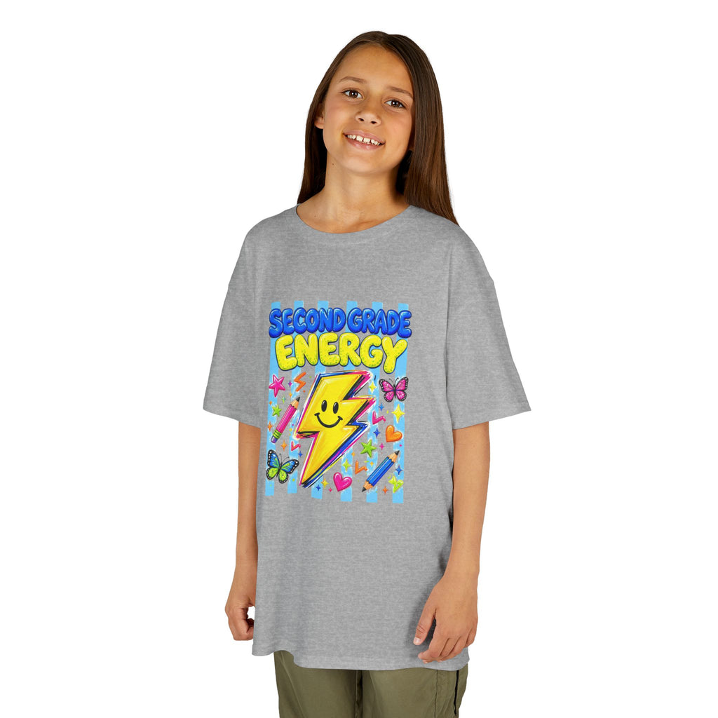 ✨ Second Grade Energy – Cute Back to School Graphic Tee