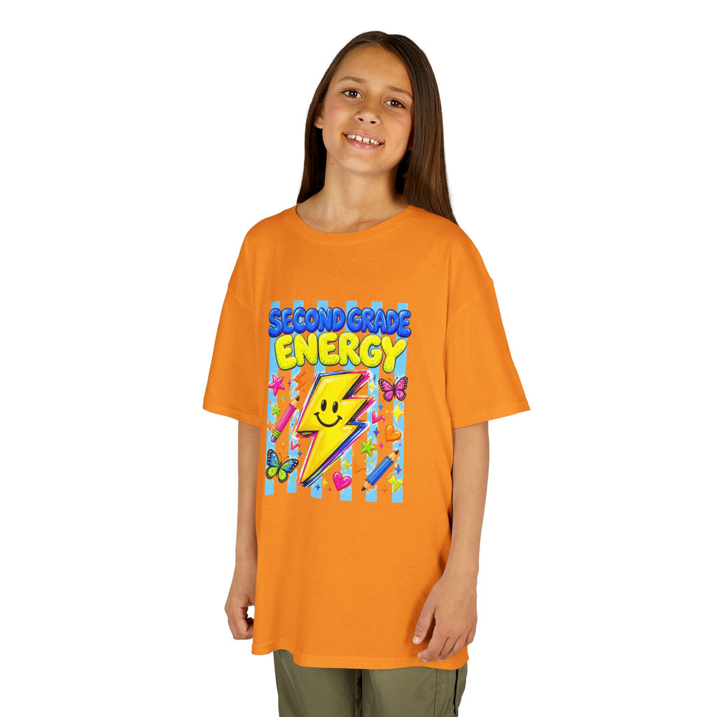 ✨ Second Grade Energy – Cute Back to School Graphic Tee