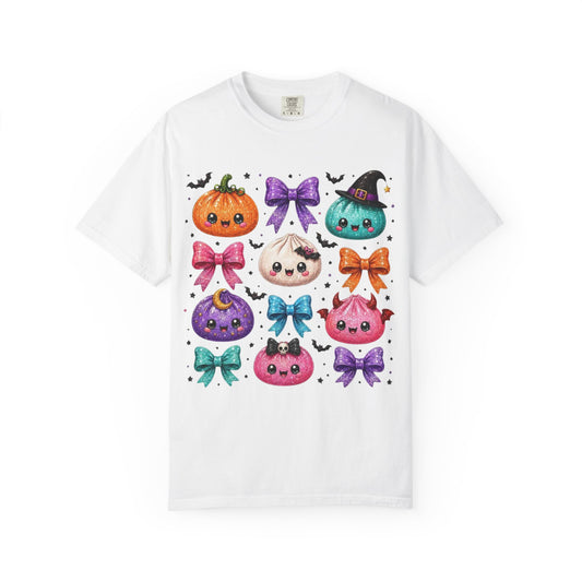Cute Halloween Pumpkin & Bow Tee 🎃🎀