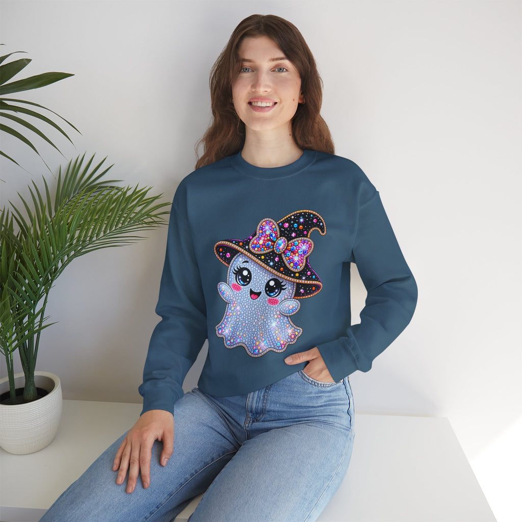 CUTE  WITCH GHOSTS HALLOWEEN SWEATSHIRT