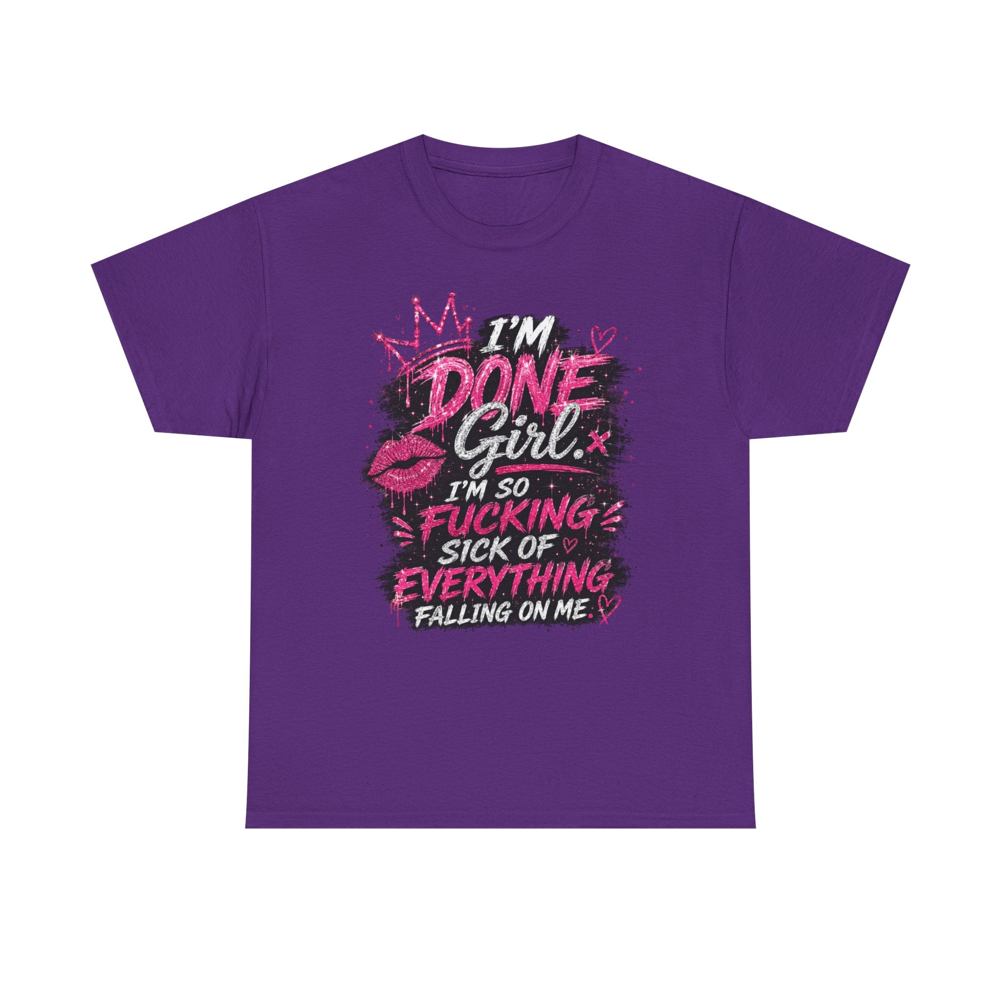 Done Girl Graphic Tee – Bold Pink Statement T-Shirt 💗