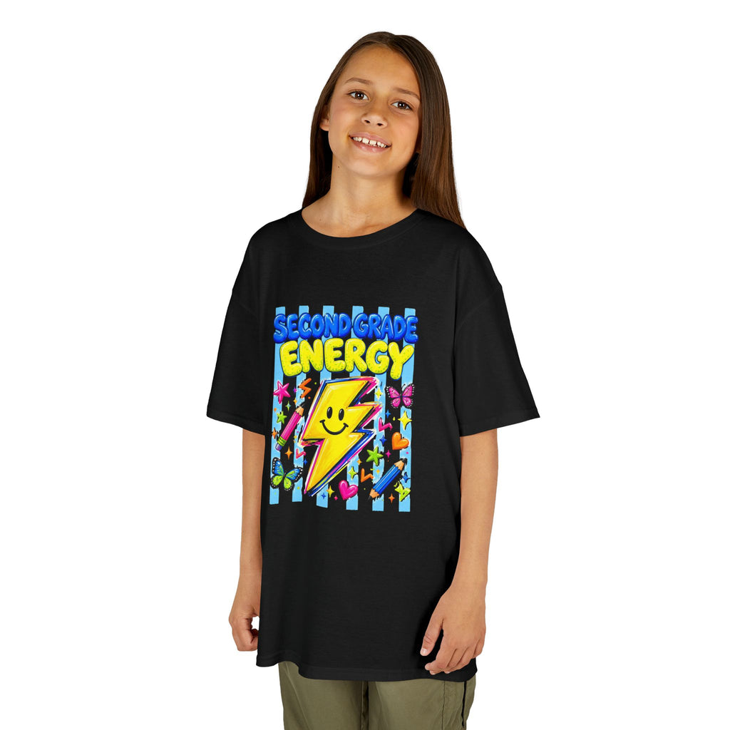 ✨ Second Grade Energy – Cute Back to School Graphic Tee