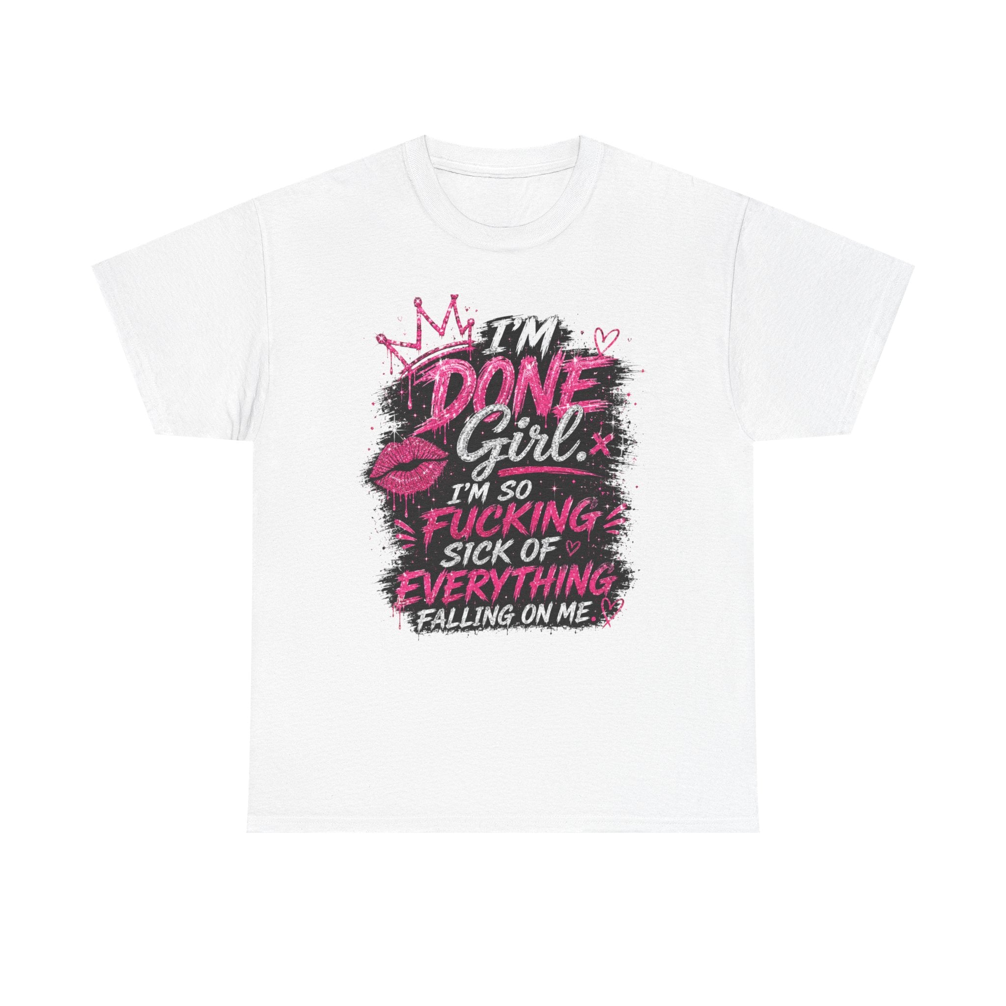 Done Girl Graphic Tee – Bold Pink Statement T-Shirt 💗