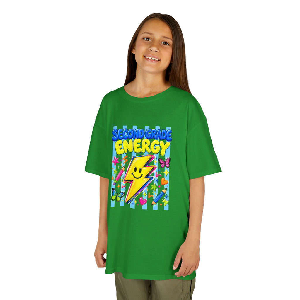 ✨ Second Grade Energy – Cute Back to School Graphic Tee