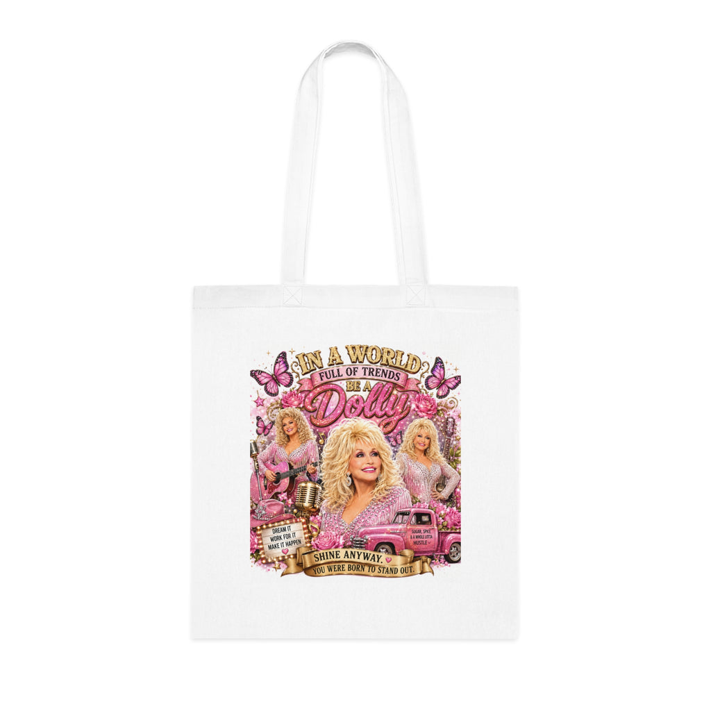 Dolly Inspired Pink Country Glam Tote Bag”.