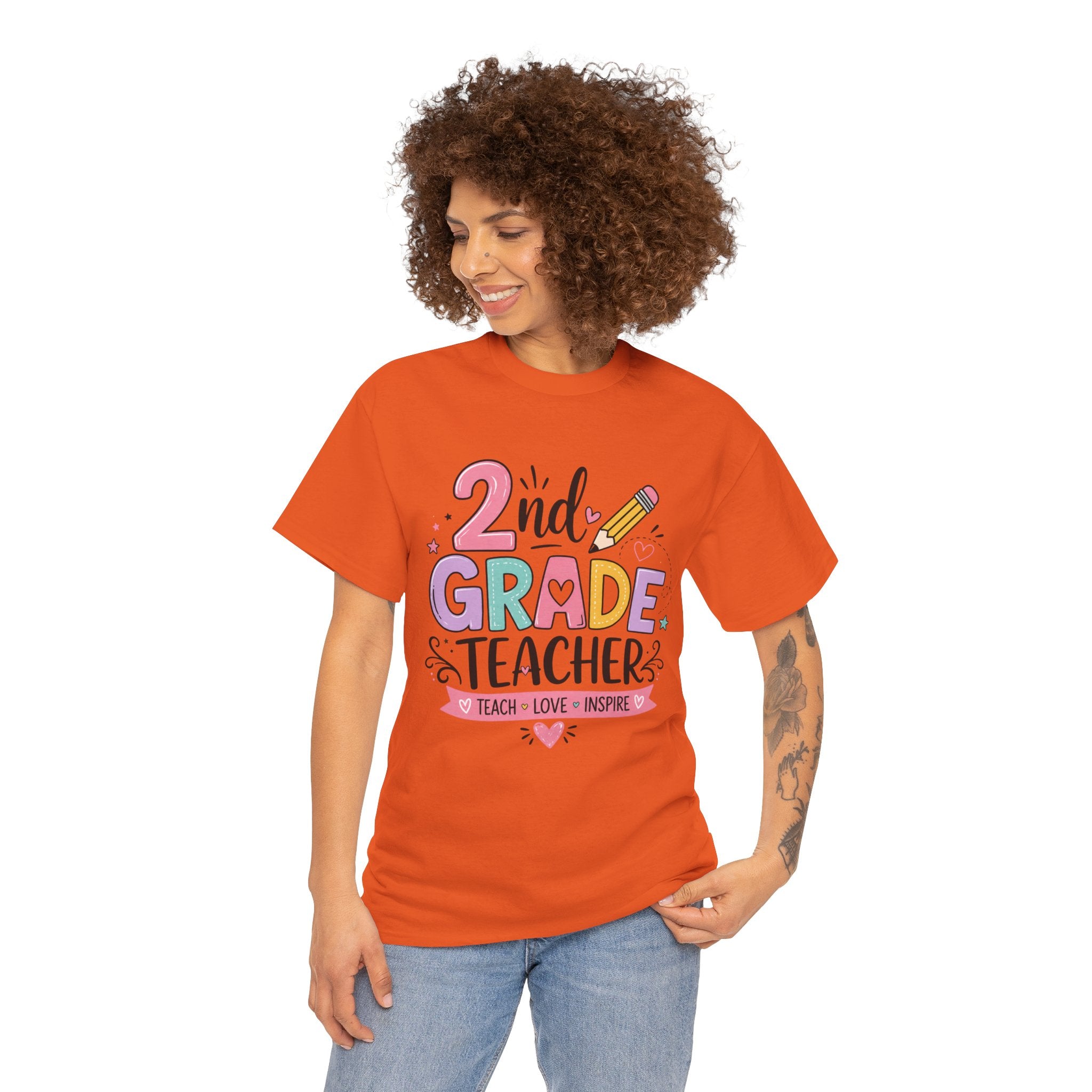 2nd Grade Teacher Tee – Teach • Love • Inspire