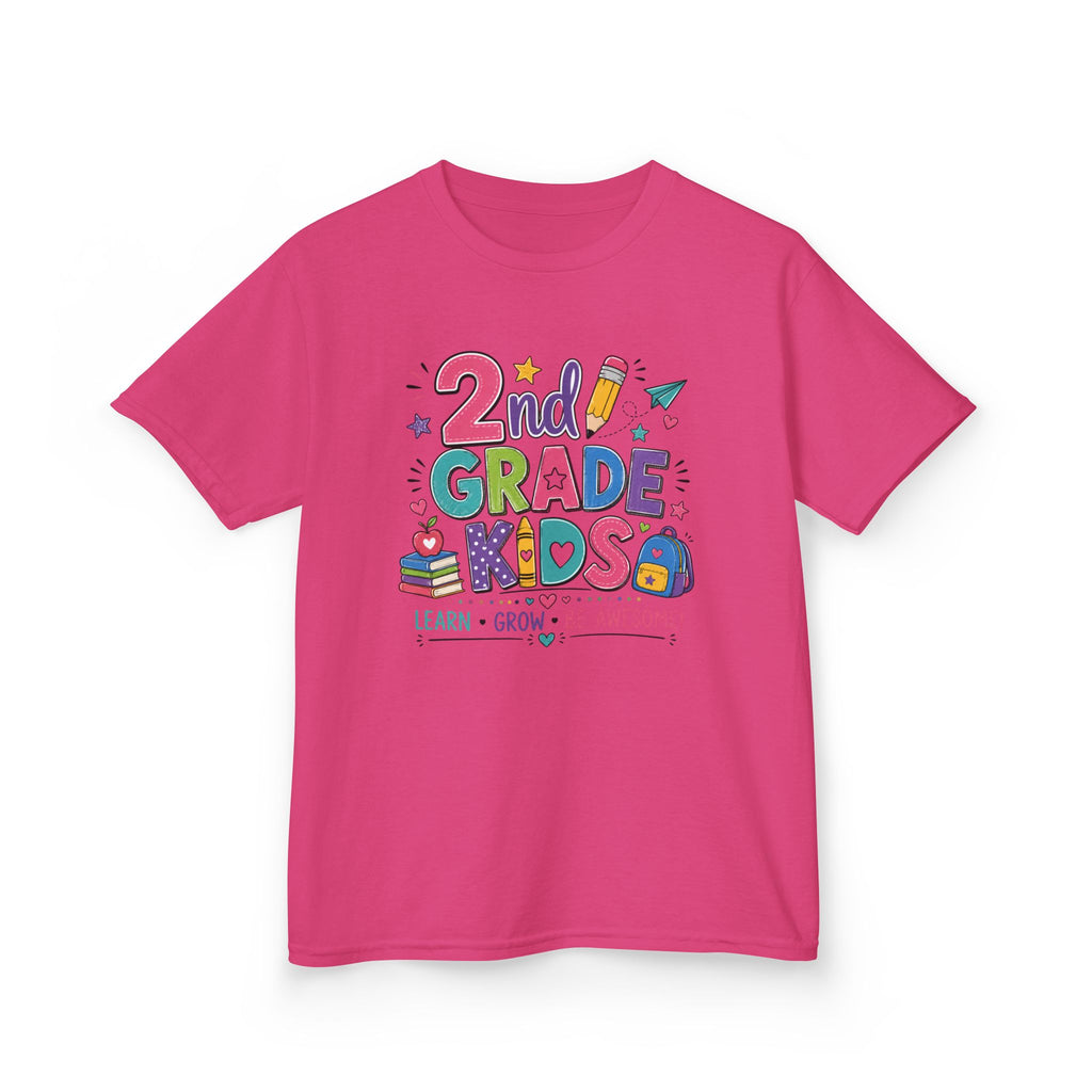 2nd Grade Kids – Learn, Grow & Be Awesome Tee