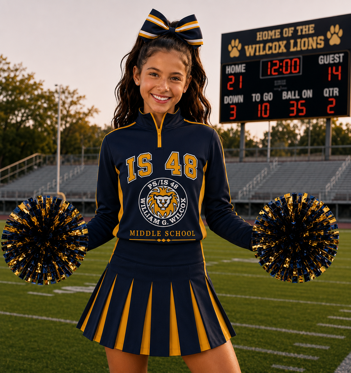 📣 Custom Long Sleeve Cheer Uniform – Pre-Order Now!