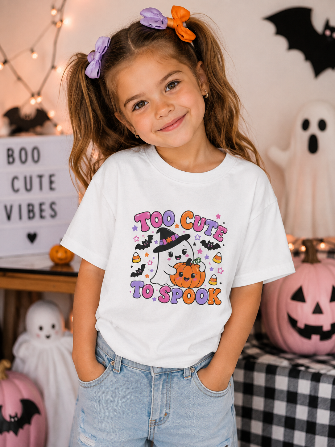 Too Cute to Spook Kids’ Halloween T-Shirt