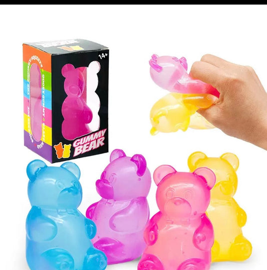 Jumbo Gummy Bear Squishy Toy – Assorted Colors