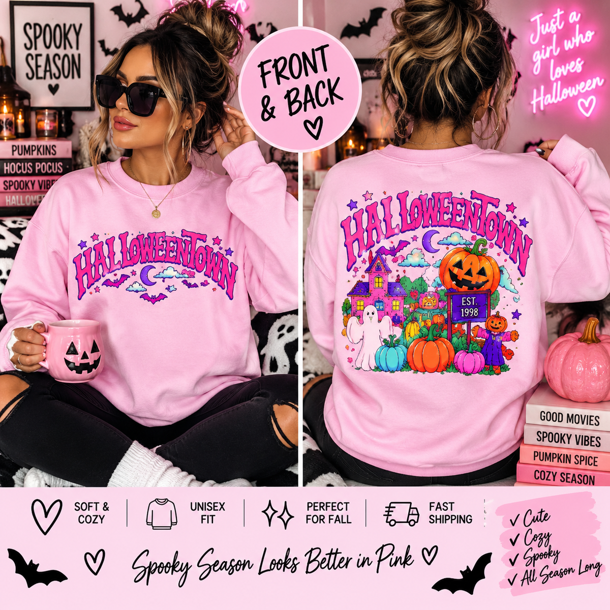 Spooky Season Halloween 
 Crewneck Sweatshirt