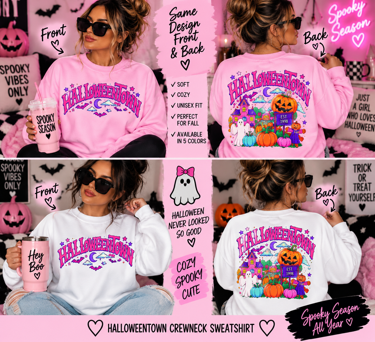 Spooky Season Halloween 
 Crewneck Sweatshirt