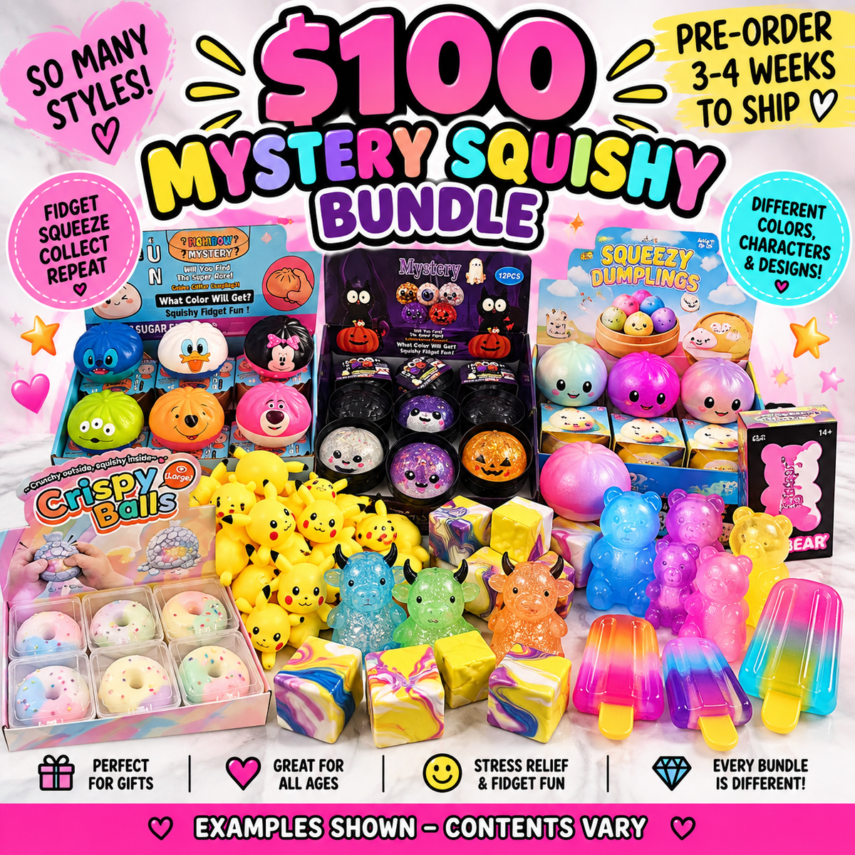 $100 Ultimate Mystery Squishy Bundle 🎁 | PRE-ORDER