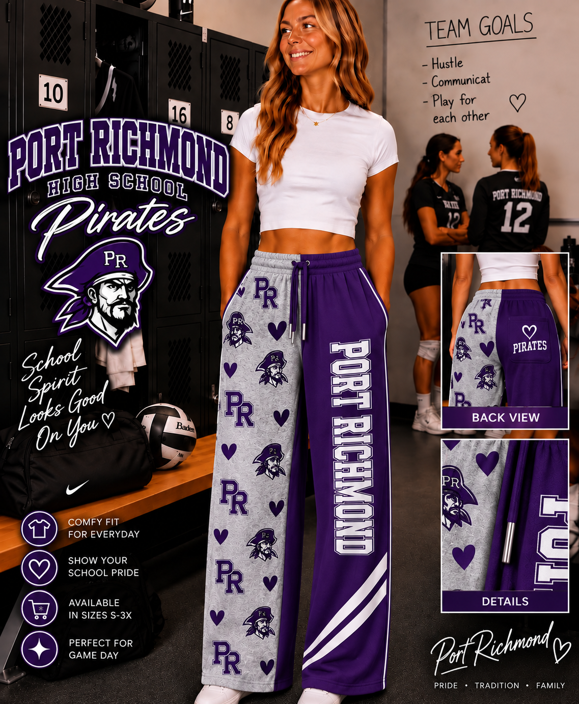 Custom School Spirit Pants – Personalized Pre-Order