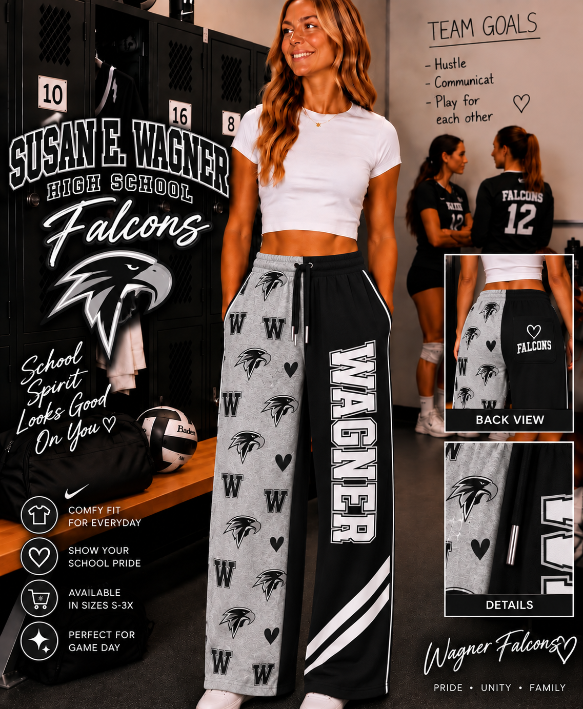 Custom School Spirit Pants – Personalized Pre-Order