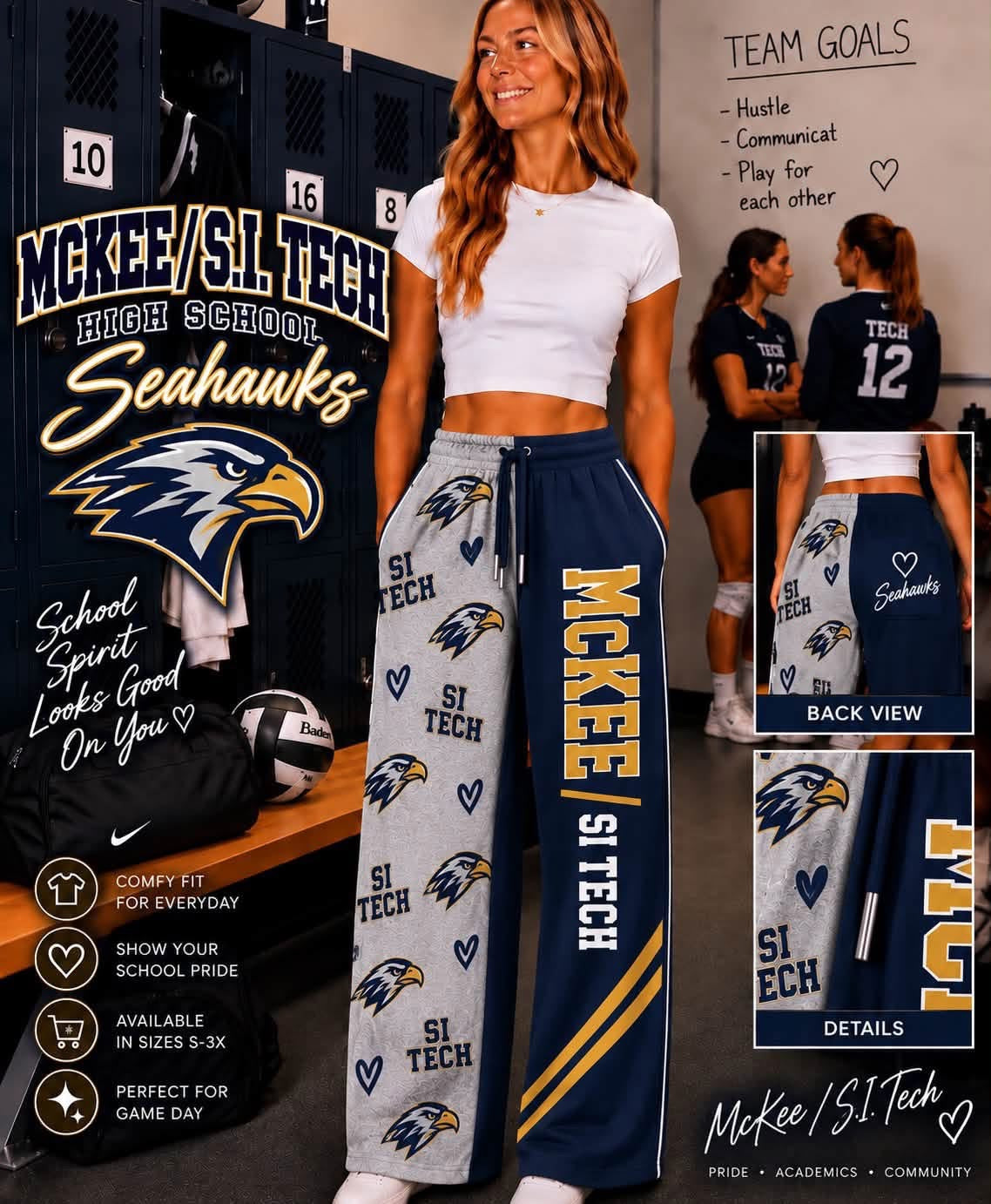 Custom School Spirit Pants – Personalized Pre-Order