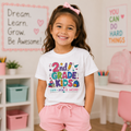 2nd Grade Kids – Learn, Grow & Be Awesome Tee
