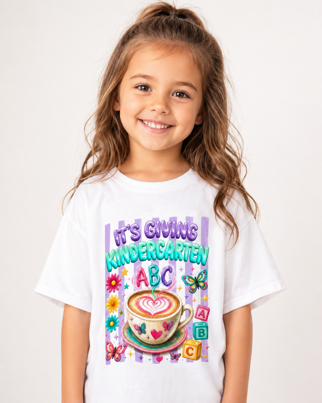 ✨ It’s Giving Kindergarten – Cute Back to School Graphic Tee