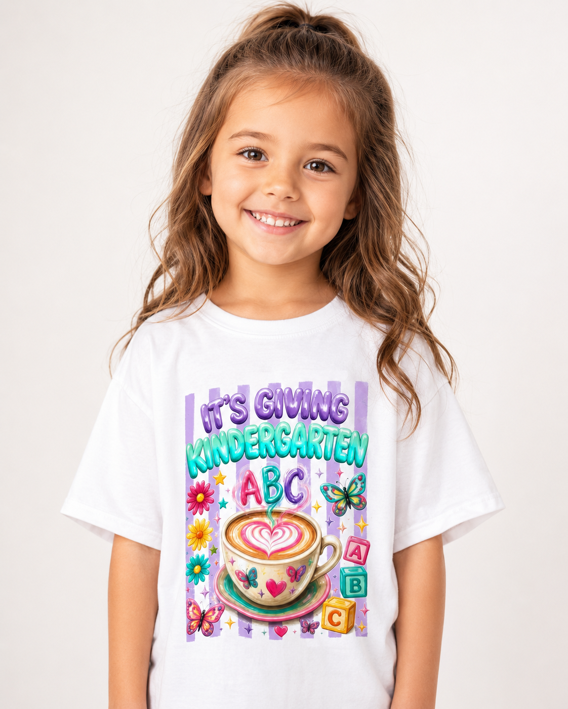 ✨ It’s Giving Kindergarten – Cute Back to School Graphic Tee