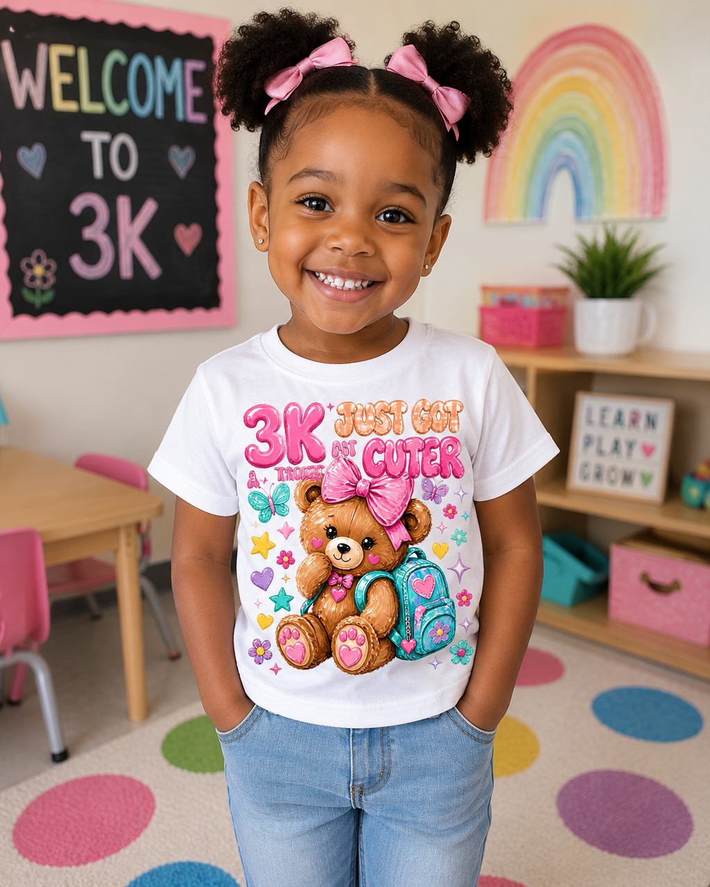 3K Just Got a Whole Lot Cuter Teddy Bear Shirt