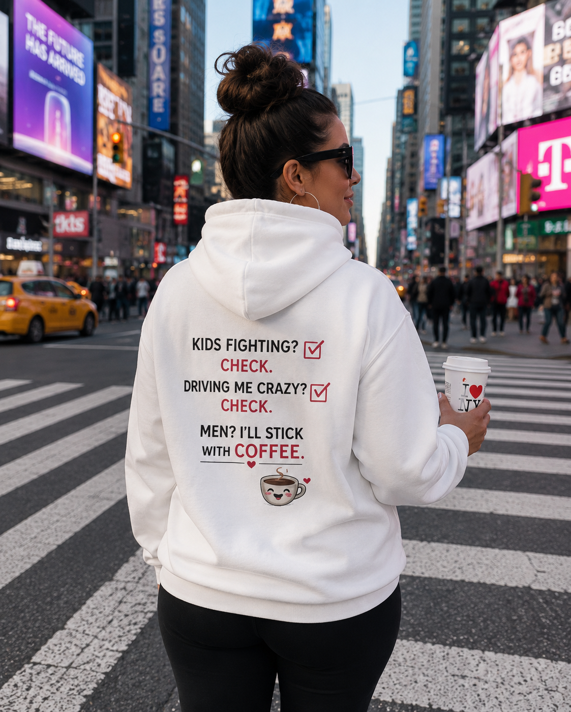 ☕ Running on Caffeine & Chaos Hoodie
