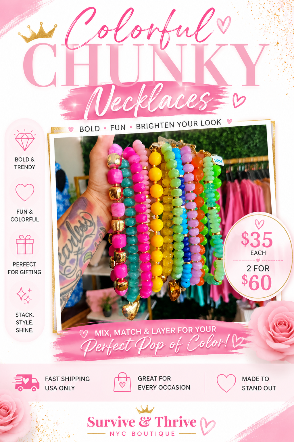 Colorful Chunky Necklace